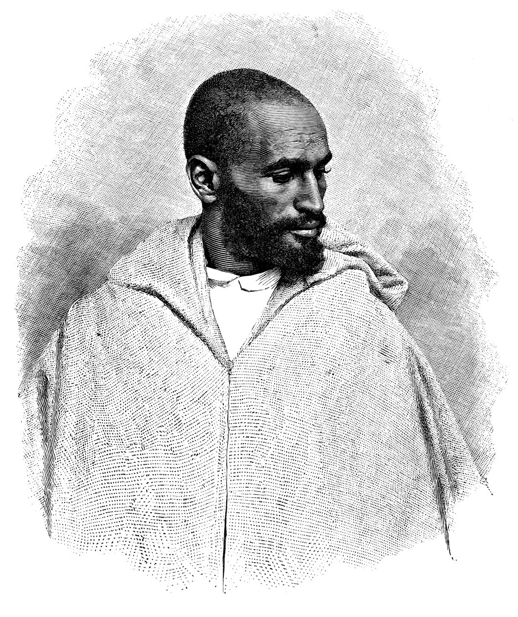 En arabisk mann fra Tanger, Marokko, 1895. av Henri Thiriat