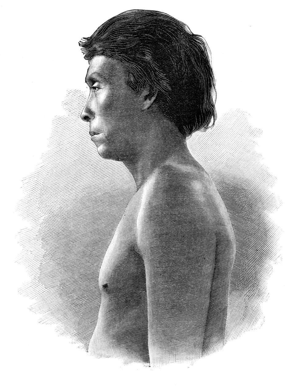Guatsu Indian, Mellom-Amerika, c1890 av Henri Thiriat