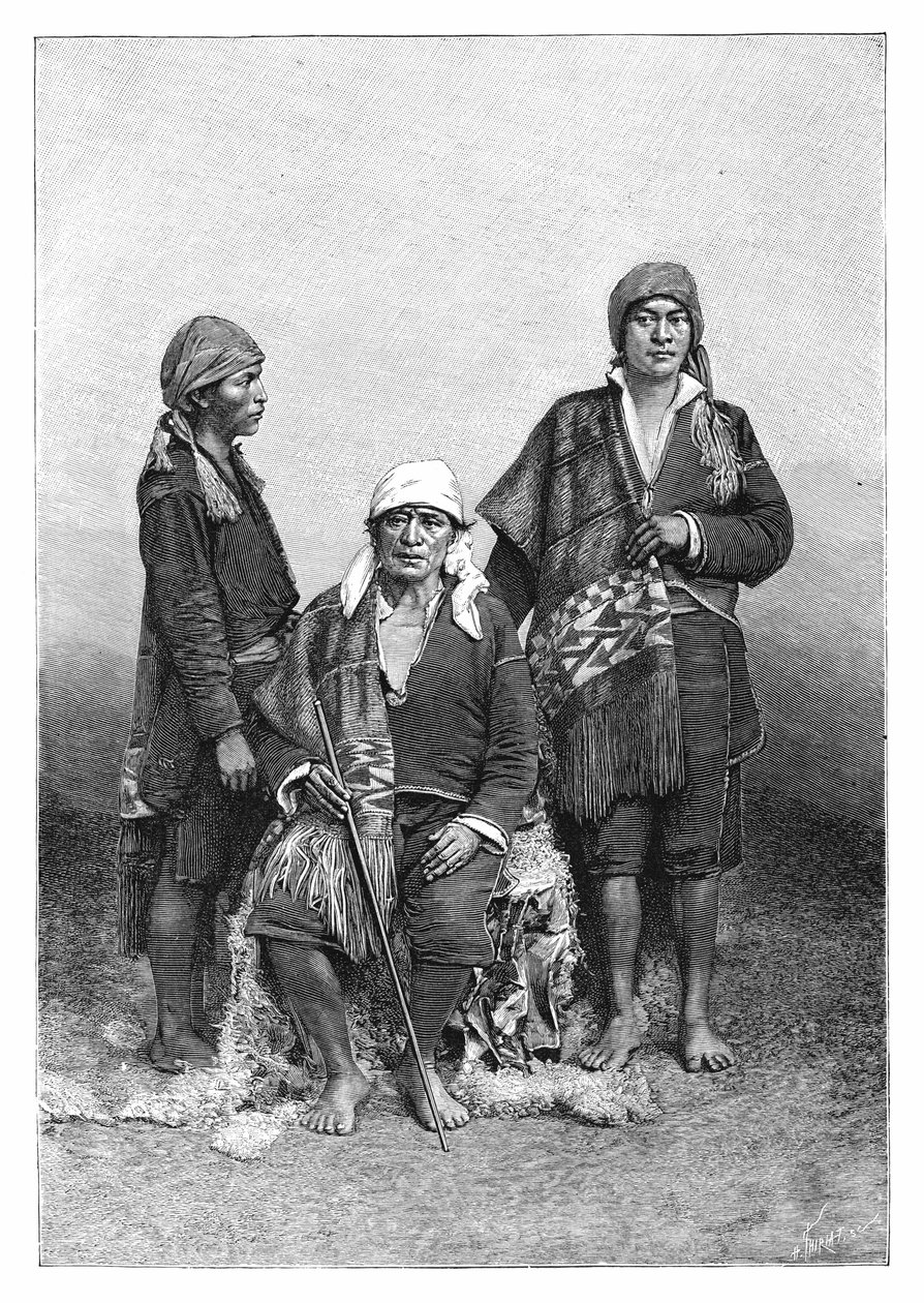 Indianere fra Tecpan, Guatemala, c1890. av Henri Thiriat