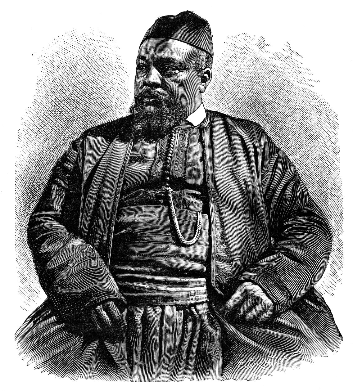 Mulai Tayeb, sheriffen i Wezzan, Nord-Afrika, 1895. av Henri Thiriat