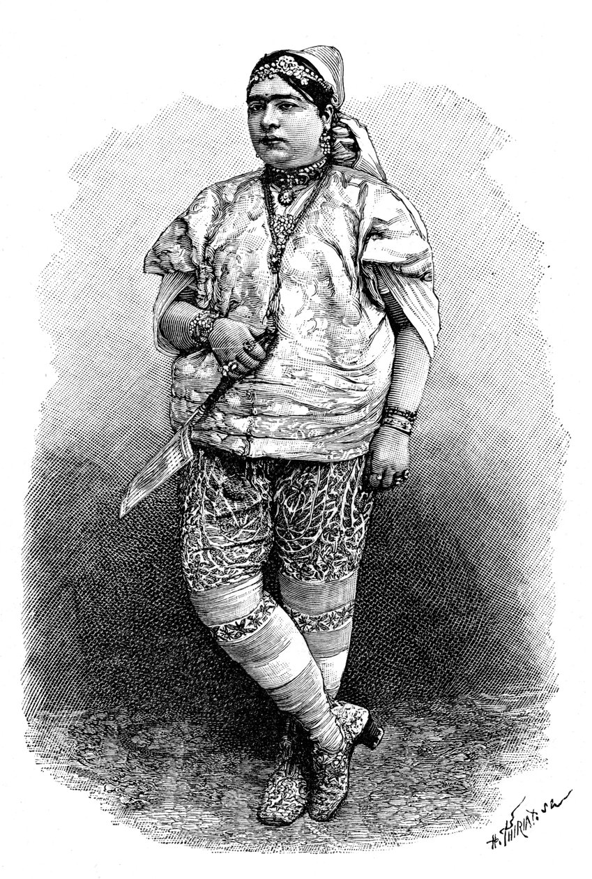 Tunisisk jøde, ca 1890 av Henri Thiriat