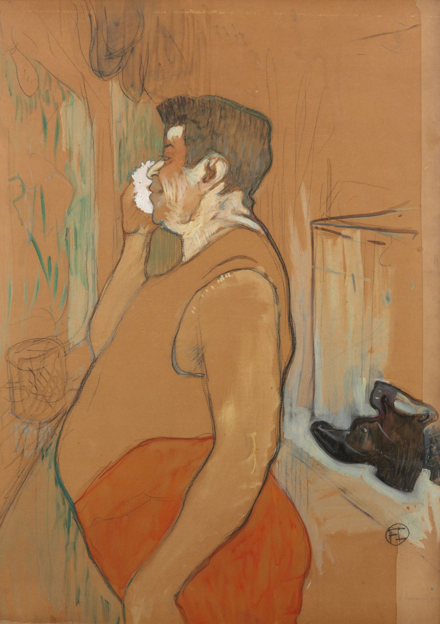 Monsieur Caudieux, kafékonsertskuespiller, 1896. av Henri Toulouse Lautrec de