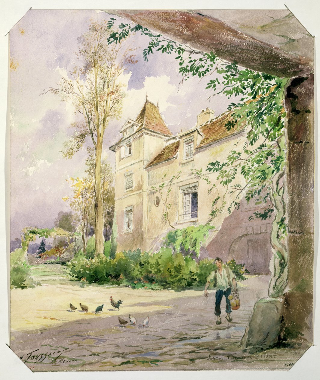 Huset til Armande Bejart (1642-1700) i Meudon, ca. 1906 av Henri Toussaint