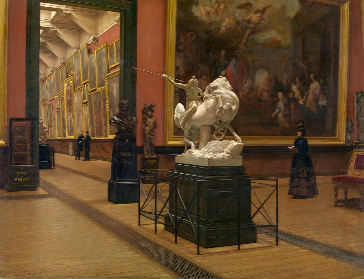 Interiøret til det gamle museet av Henri Van Dyck