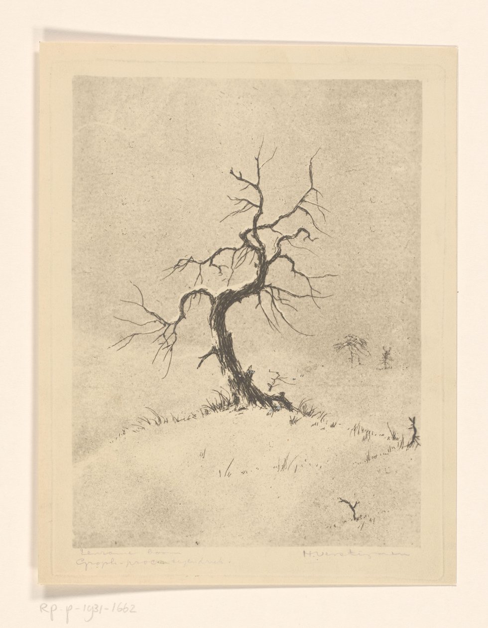 Lonely Tree (original tittel på objekt) av Henri Verstijnen (signed by artist)
