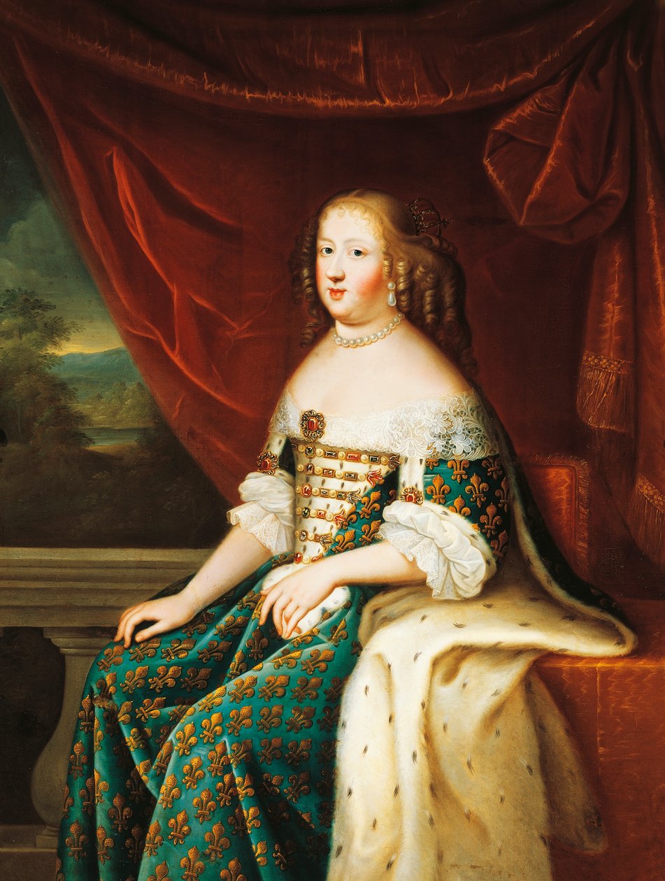 Portrett av Maria Theresa (olje på lerret) av Henri and Charles Beaubrun