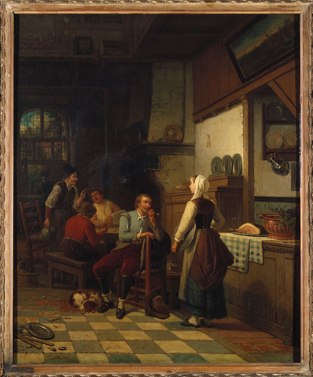 I tavernaen, 1876 av Henri de Braekeleer