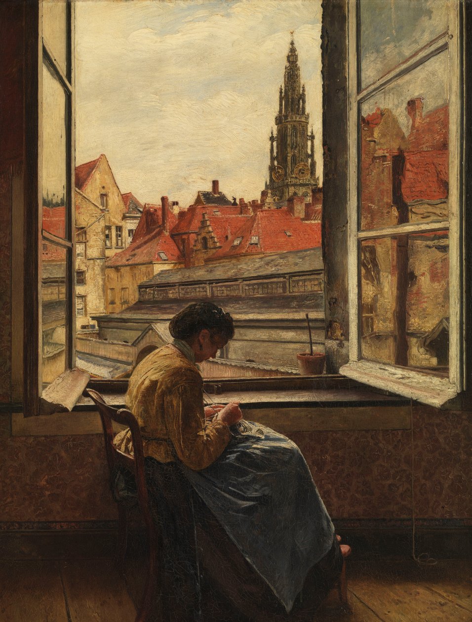 Katedralen i Antwerpen av Henri de Braekeleer