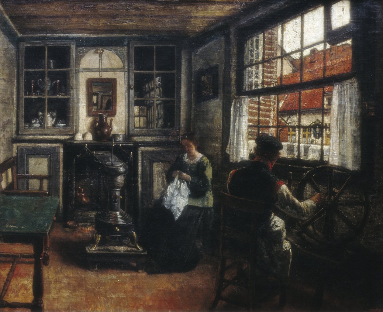 spinneren av Henri de Braekeleer