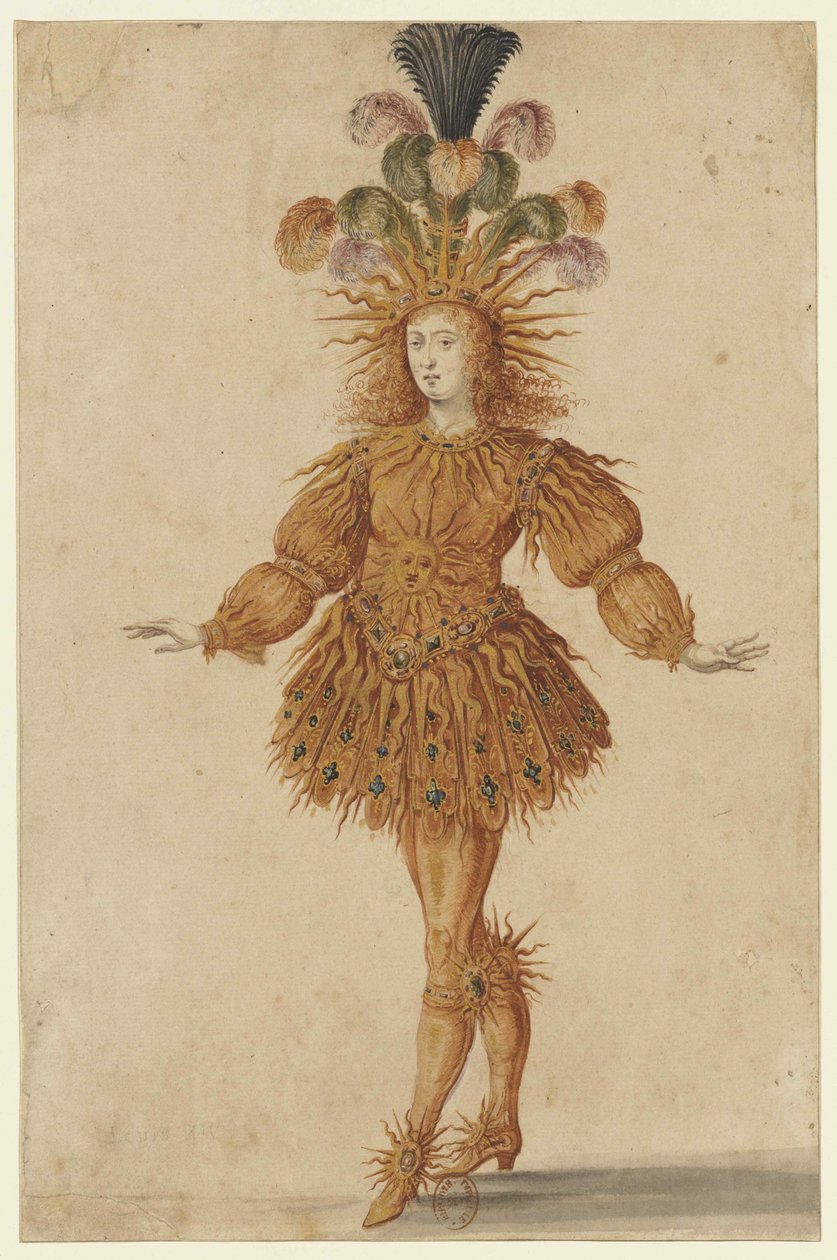 Louis XIV som Apollo i balletten Ballet de la Nuit, 1653. av Henri de Gissey