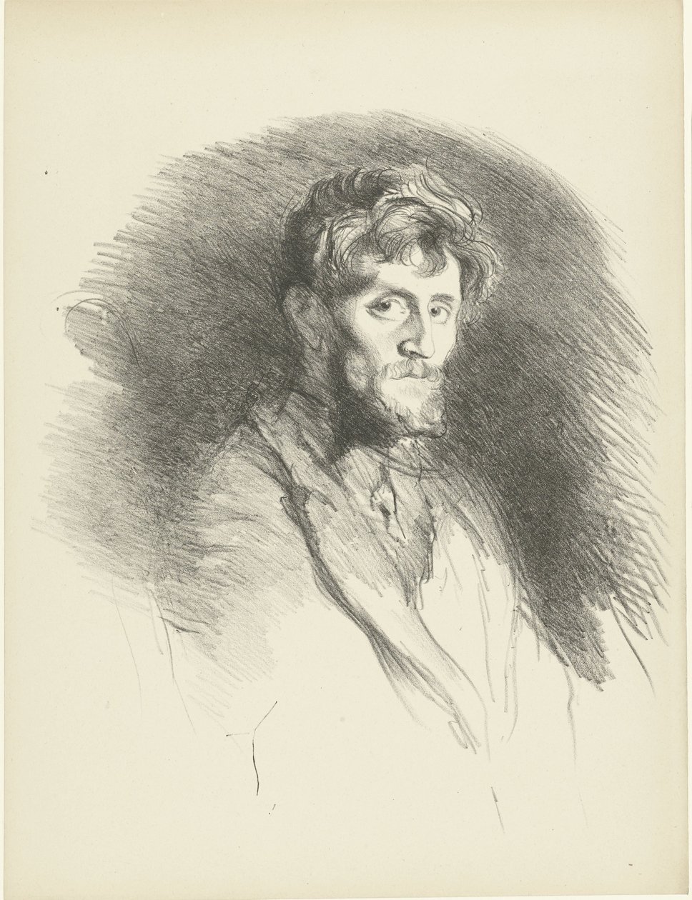 Portret van man setter baard Portrett av en skjeggete mann The Trial (serietittel) av Henri de Groux