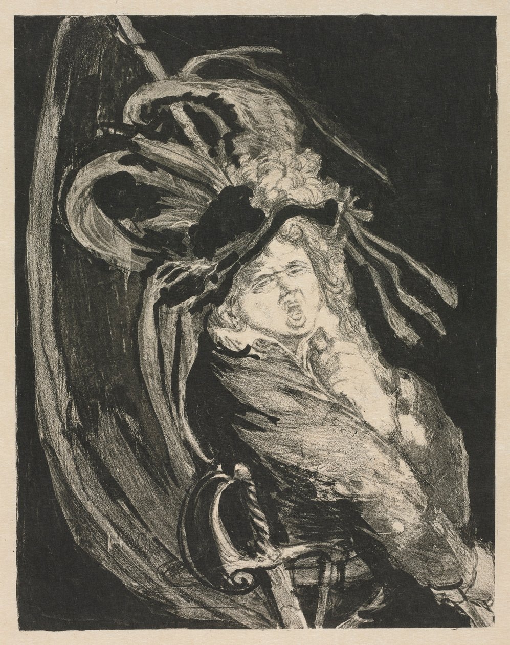 Fanebærer, 1893. av Henri de Groux