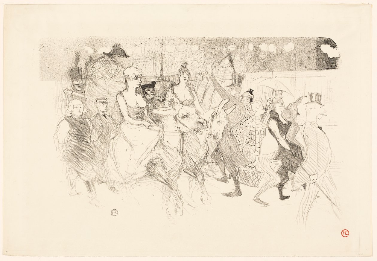 En gallakveld på Moulin Rouge av Henri de Toulouse-Lautrec