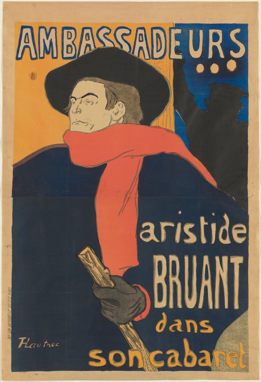 Ambassadører: Aristide Bruant av Henri de Toulouse-Lautrec