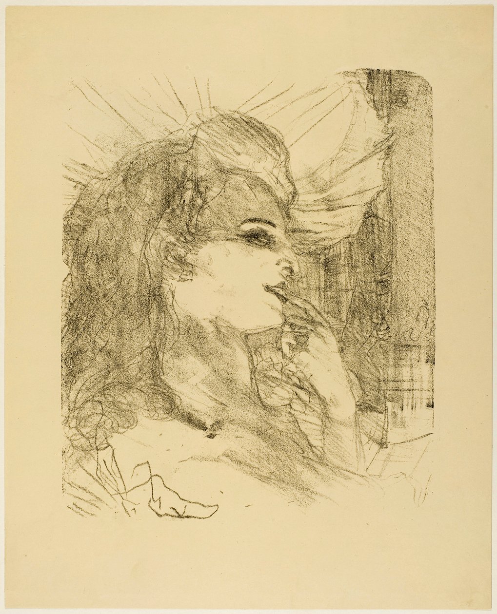 Anna Held, fra Treize Lithographys av Henri de Toulouse-Lautrec