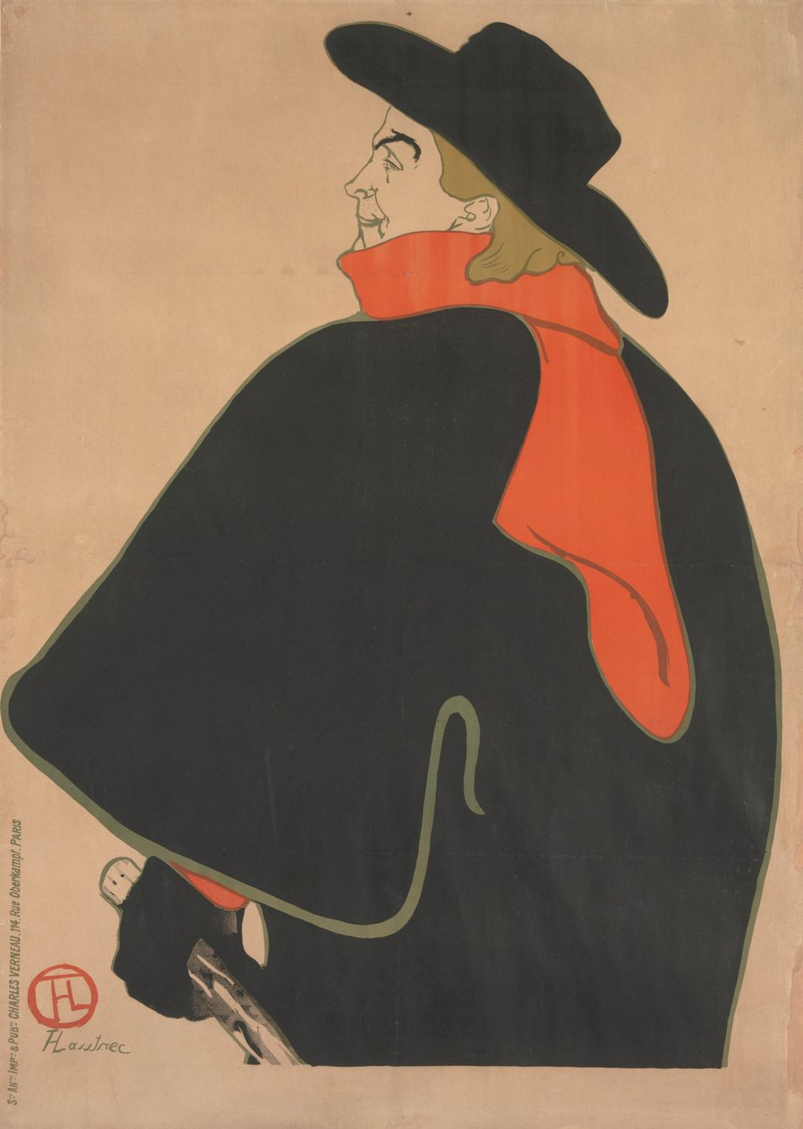 Aristide Bruant, i hans kabaret av Henri de Toulouse-Lautrec