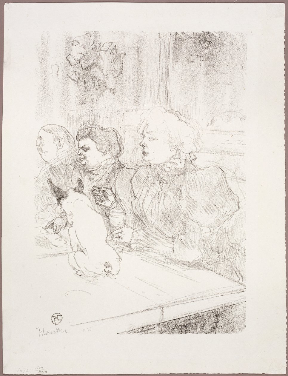 På La Souris, Madame Palmyre av Henri de Toulouse-Lautrec
