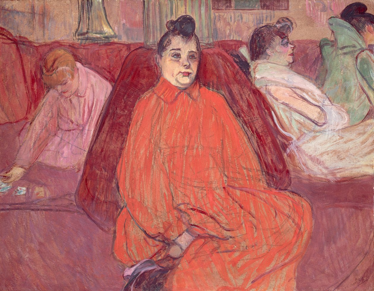 På Salongen, sofa av Henri de Toulouse Lautrec