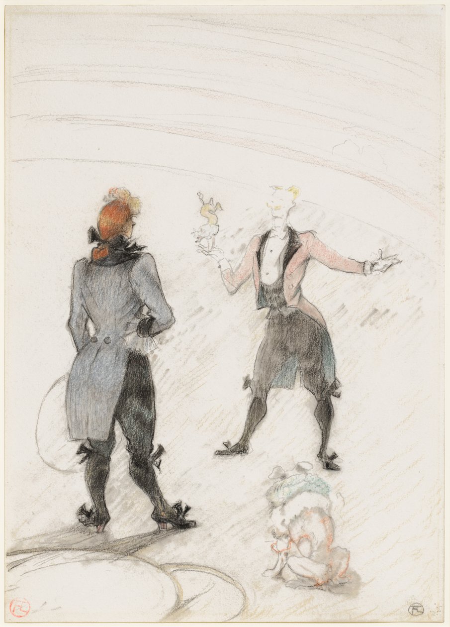 På sirkuset: Hundetreneren av Henri de Toulouse-Lautrec