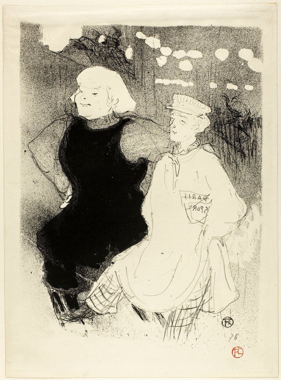 Ved Moulin Rouge: Den fransk-russiske alliansen av Henri de Toulouse-Lautrec