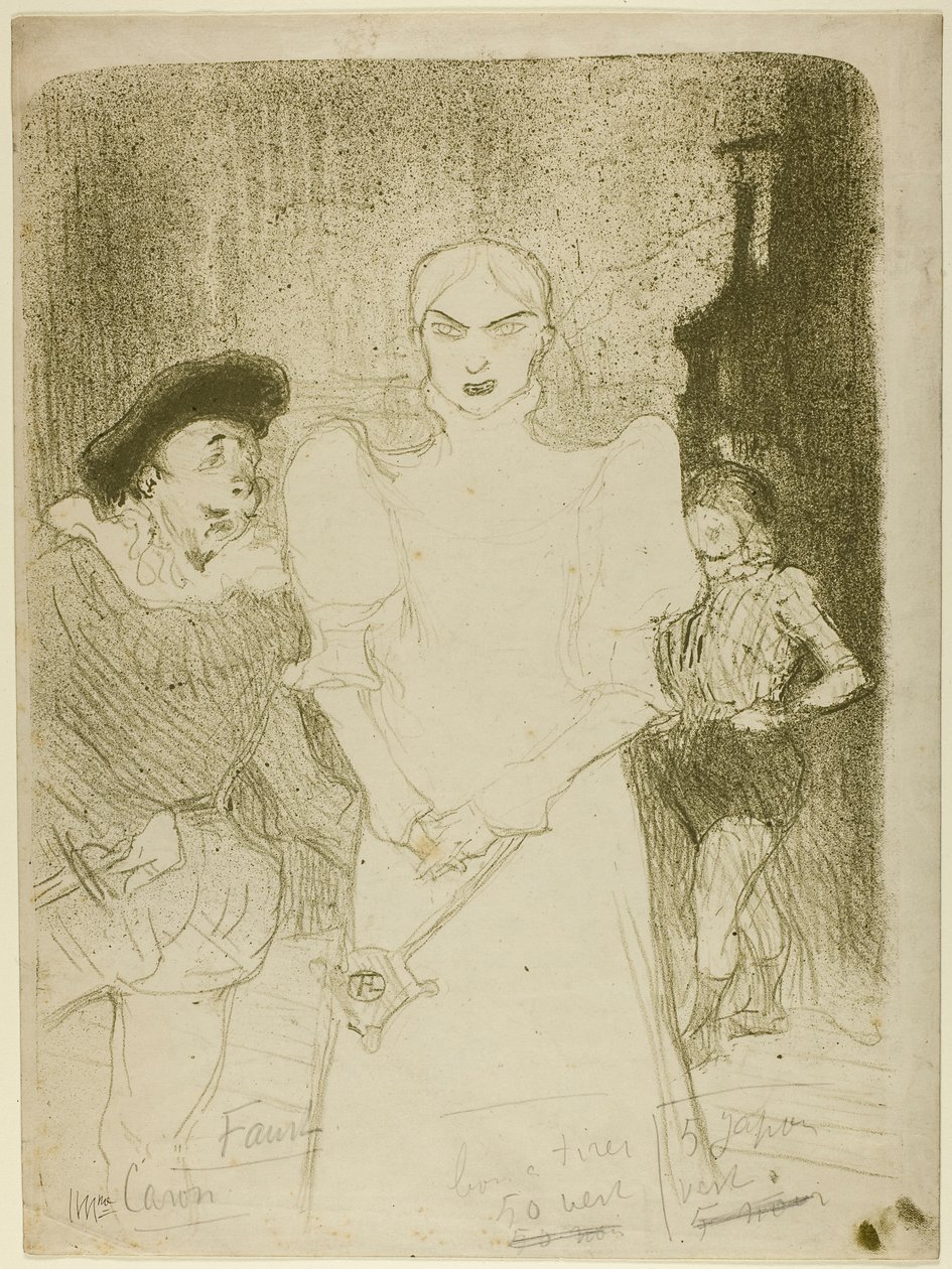 I Operaen: Madame Caron i Faust av Henri de Toulouse-Lautrec