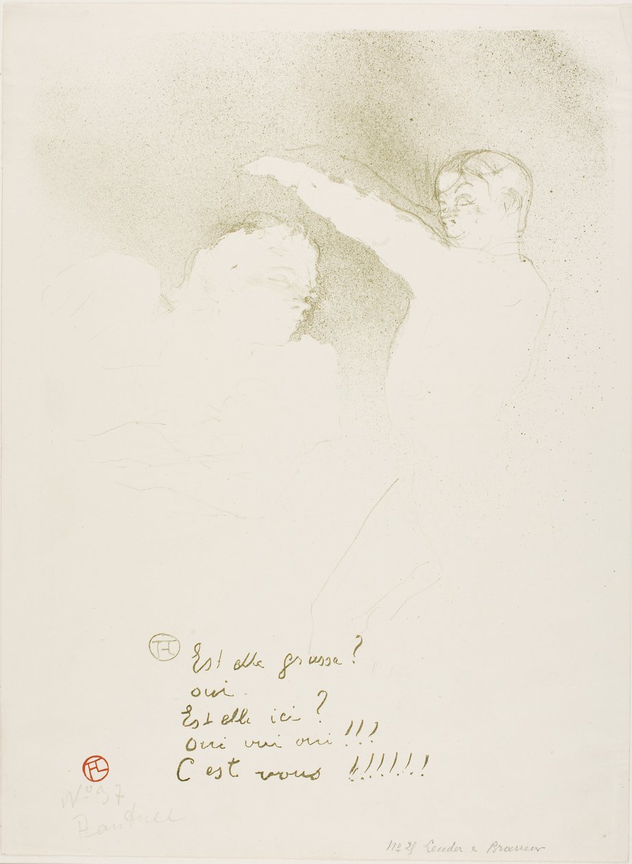 Hos variantene: Mademoiselle Lender og Brasseur av Henri de Toulouse-Lautrec