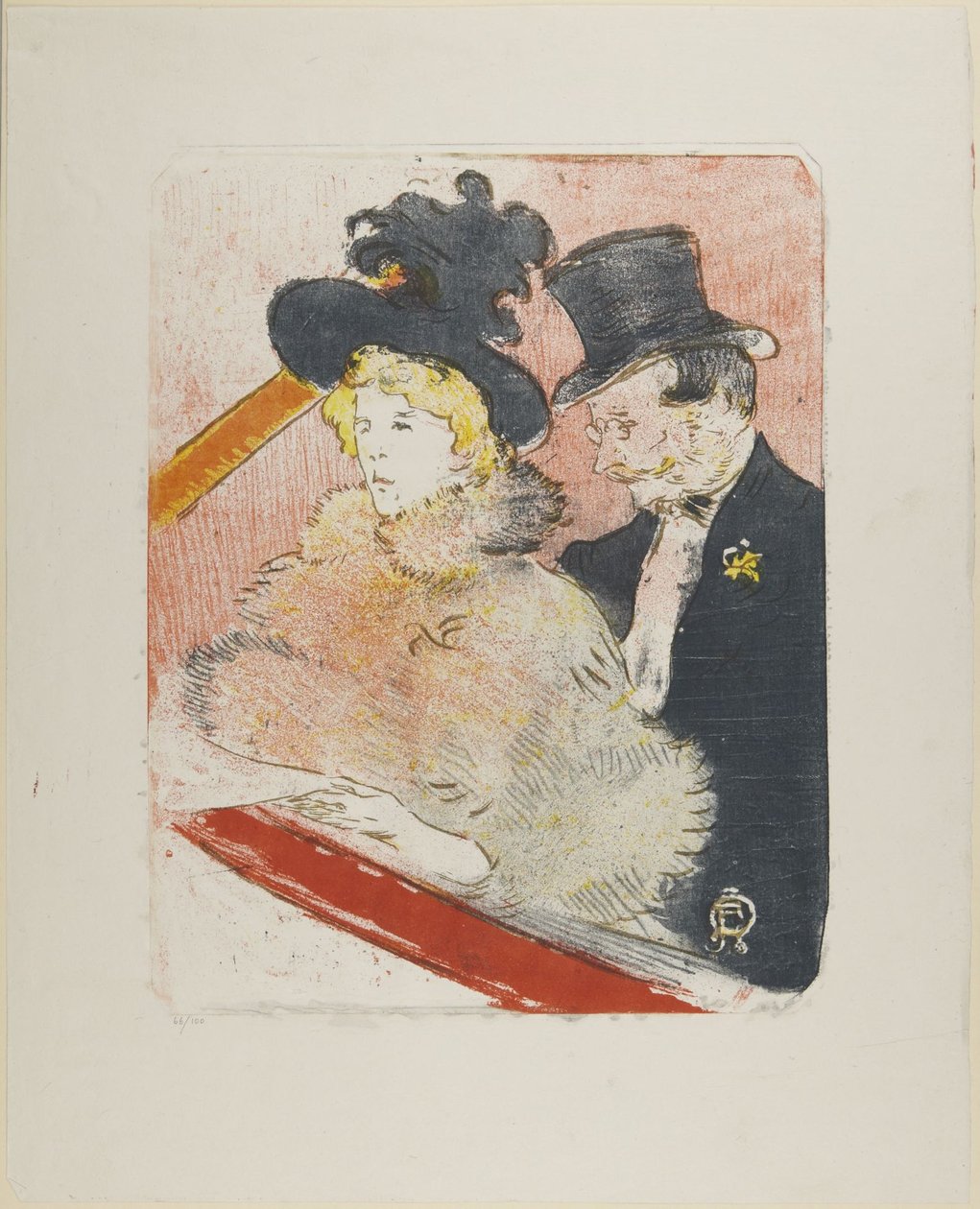 På konsert, 1896 av Henri de Toulouse-Lautrec