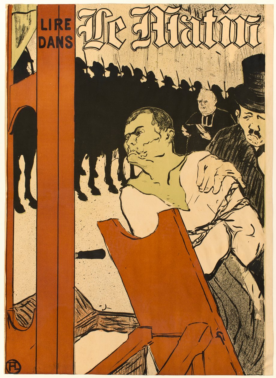 Ved foten av stillaset av Henri de Toulouse-Lautrec