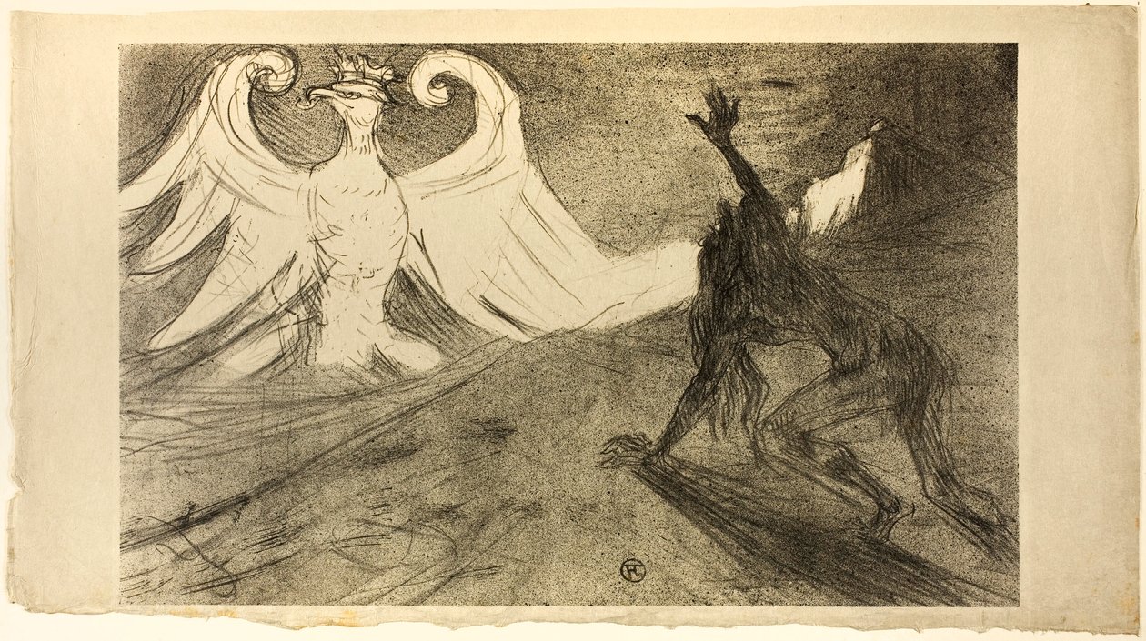 Ved foten av Sinai, avvist omslag av Henri de Toulouse-Lautrec
