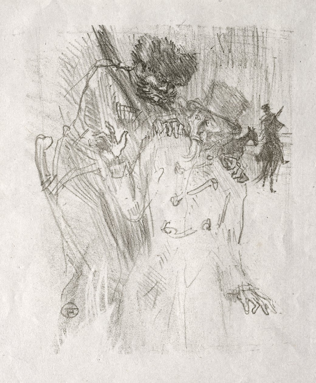 Ved foten av Sinai: Arrestasjon av Schlomé Fuss av Henri de Toulouse-Lautrec