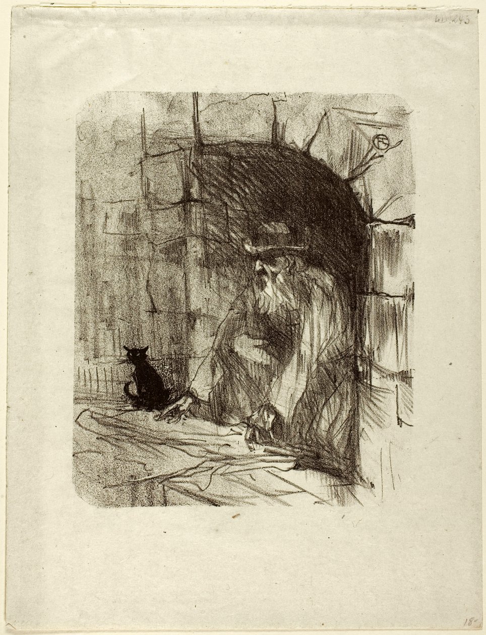 Bakrommet i en butikk i Krakow, fra Au Pied du Sinaï av Henri de Toulouse-Lautrec