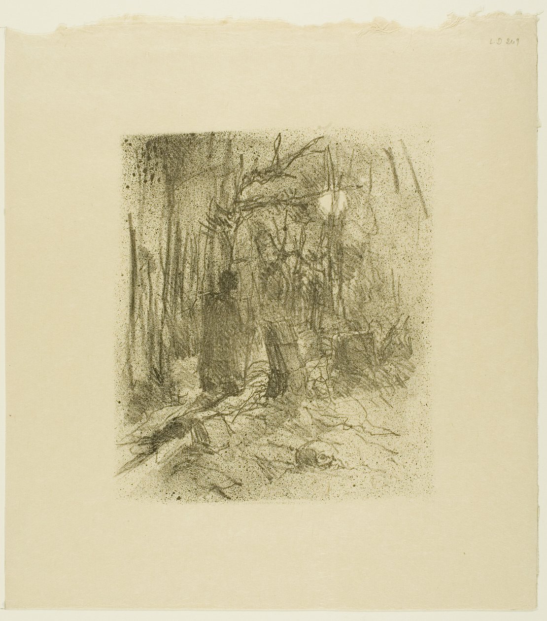 Busk kirkegård, fra Au Pied du Sinaï av Henri de Toulouse-Lautrec