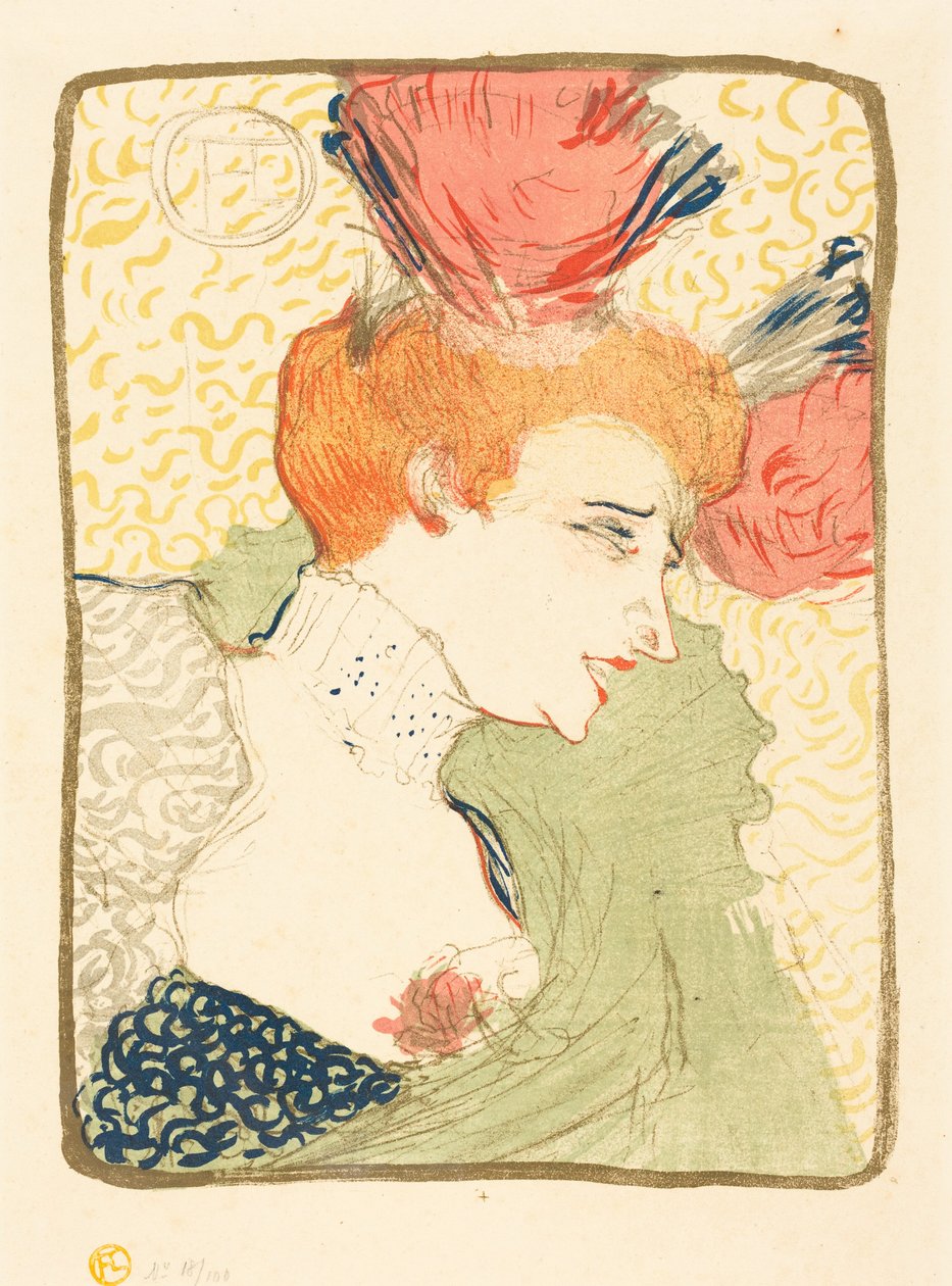 Mademoiselle Marcelle Lender, byste av Henri de Toulouse-Lautrec