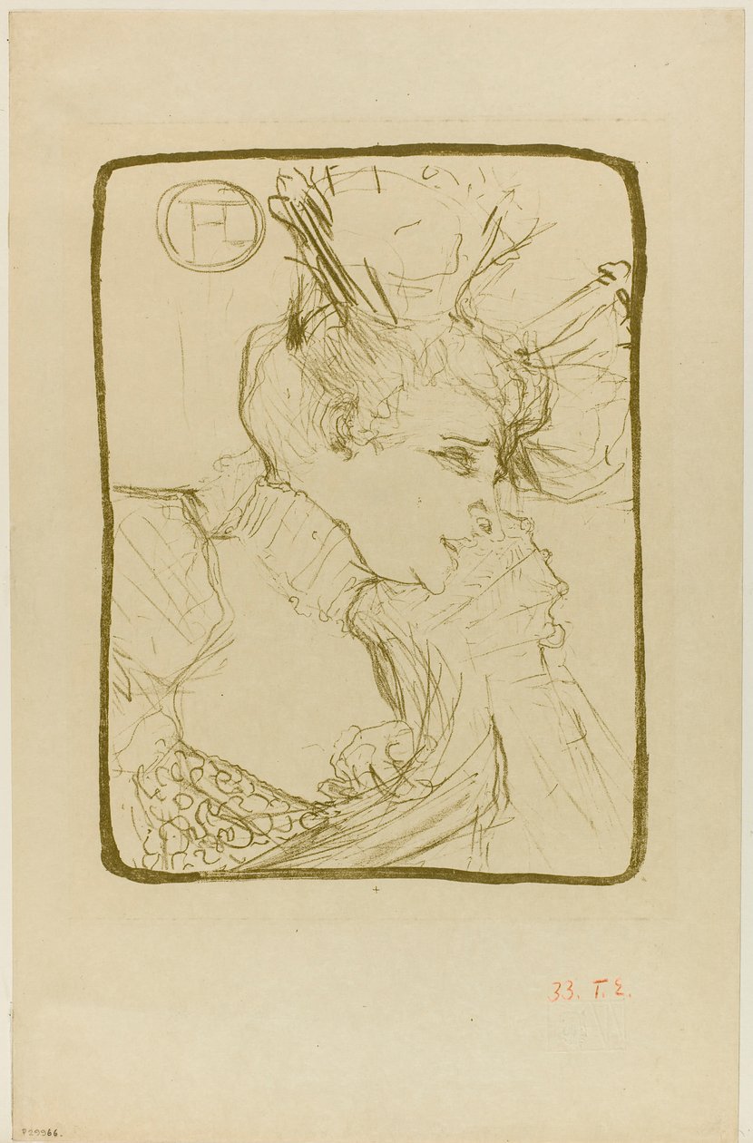 Byste av Mademoiselle Marcelle Lender av Henri de Toulouse-Lautrec