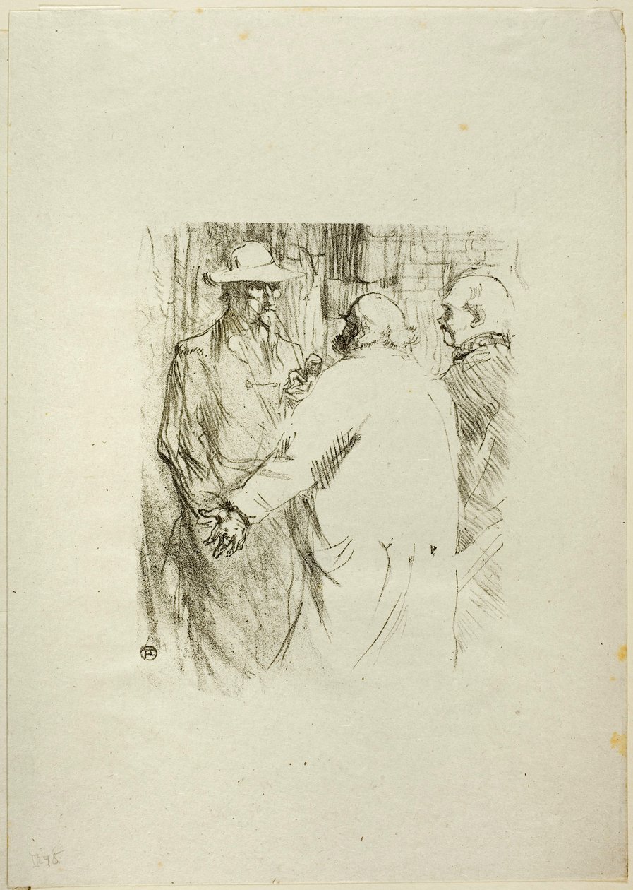 Clemenceau i Busk, fra Au Pied du Sinaï av Henri de Toulouse-Lautrec