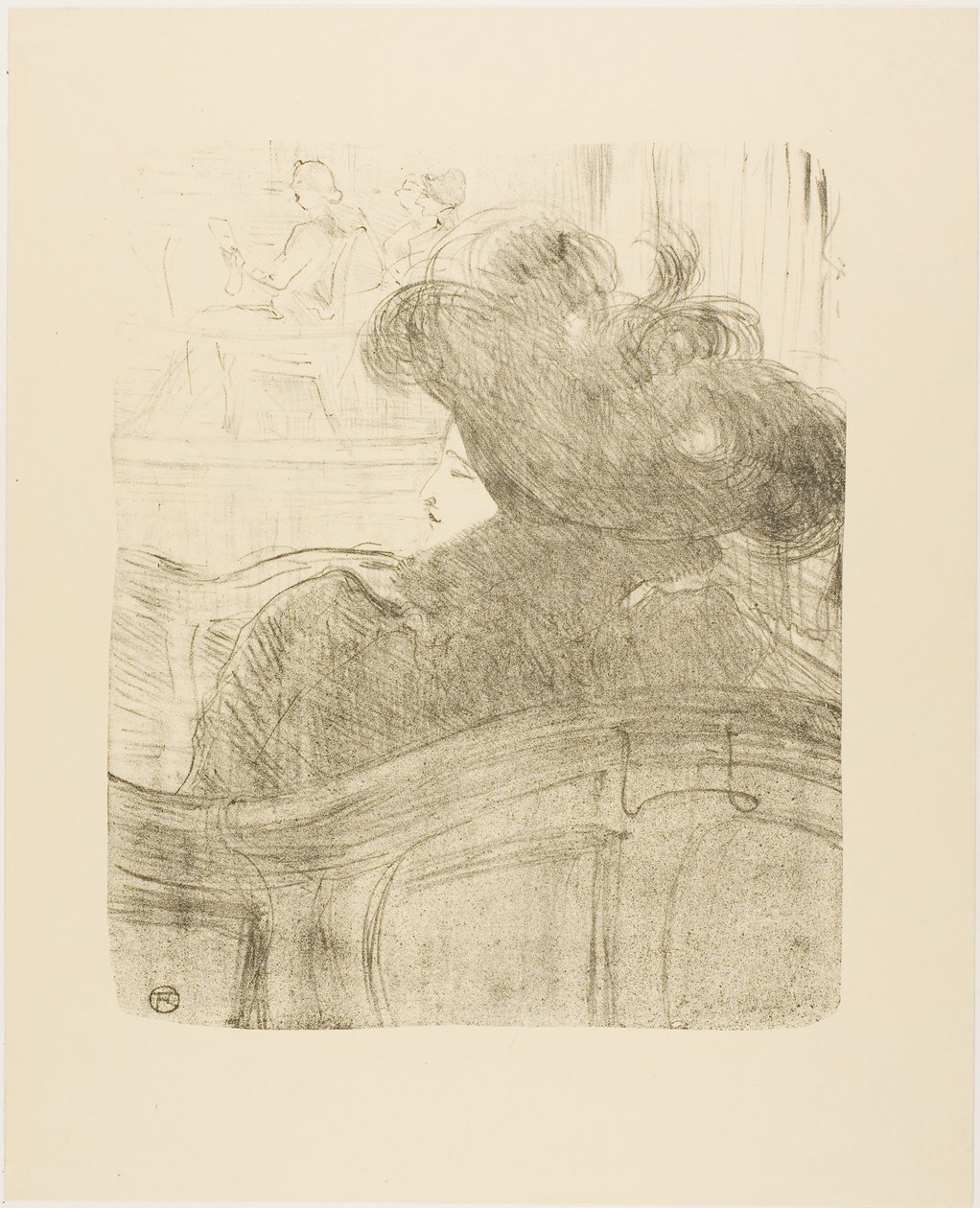 Cléo de Mérode, fra Thirteen Lithographs av Henri de Toulouse-Lautrec