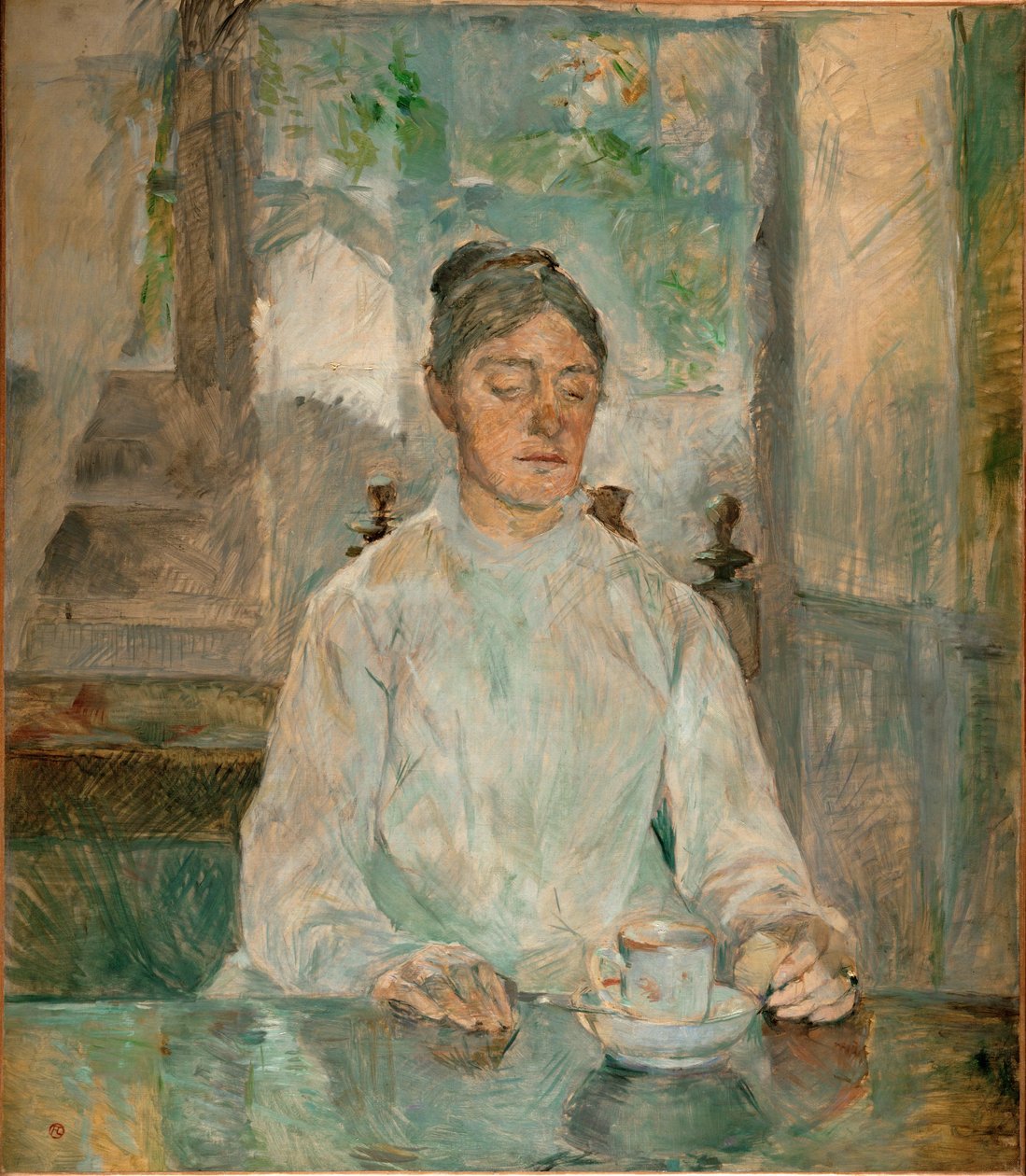 Komtesse Adele-Zoe de Toulouse-Lautrec, kunstnerens mor … (olje på lerret) av Henri de Toulouse-Lautrec