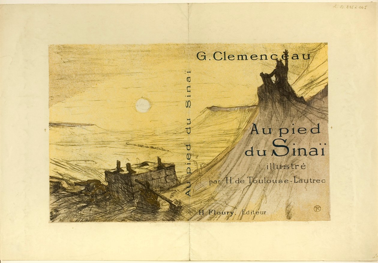 Omslag for Ved foten av Sinai av Henri de Toulouse-Lautrec