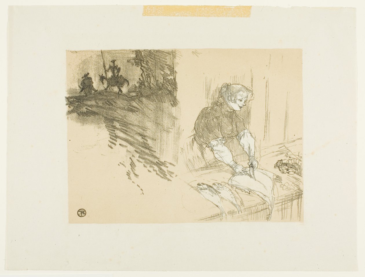 Omslag til Les Courtes Joys av Henri de Toulouse-Lautrec