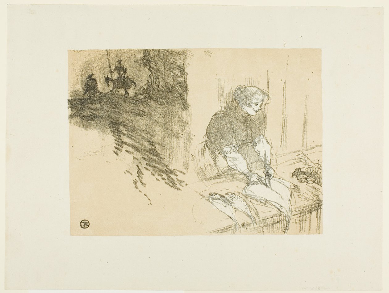 Omslag til Les Courtes Joys av Henri de Toulouse-Lautrec