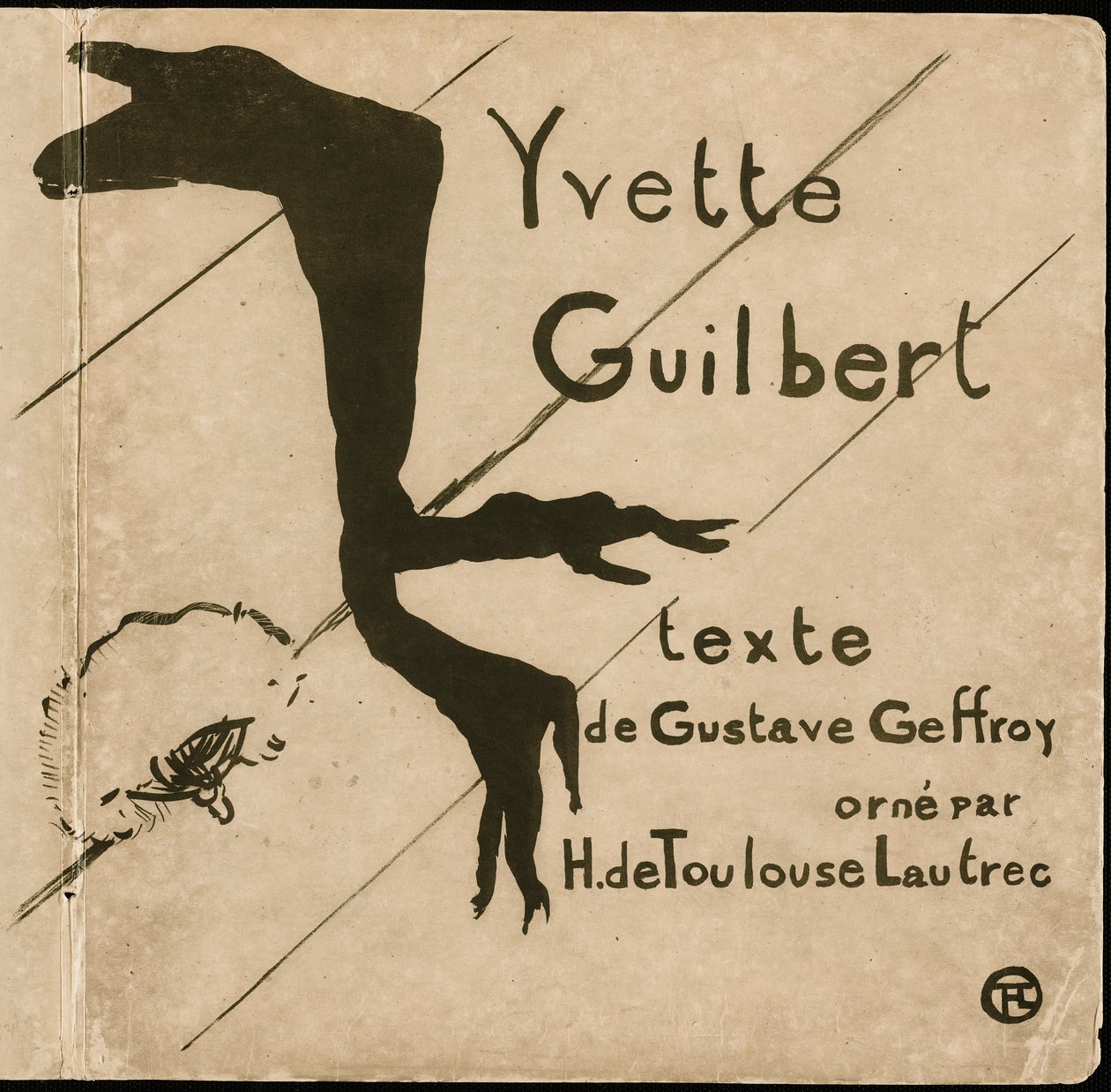 Omslag til Yvette Guilbert av Henri de Toulouse-Lautrec