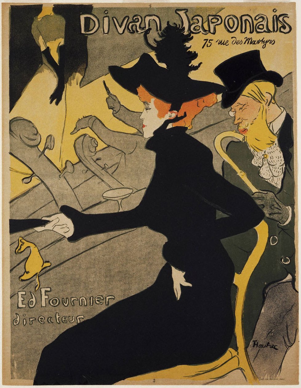 Divan Japonais av Henri de Toulouse-Lautrec