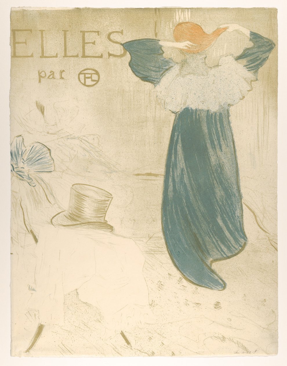 Elles (porteføljens omslag) av Henri de Toulouse-Lautrec