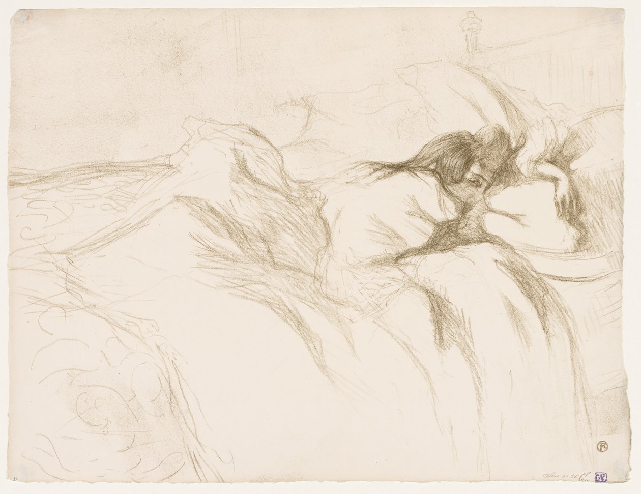 Elles: Kvinne sover av Henri de Toulouse-Lautrec