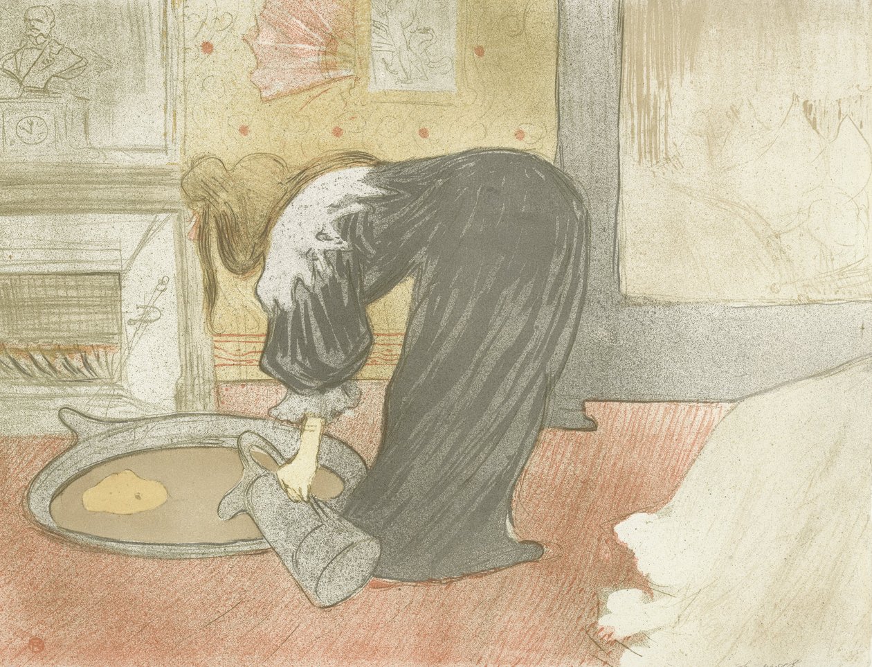 Elles: Kvinne ved badekaret av Henri de Toulouse-Lautrec