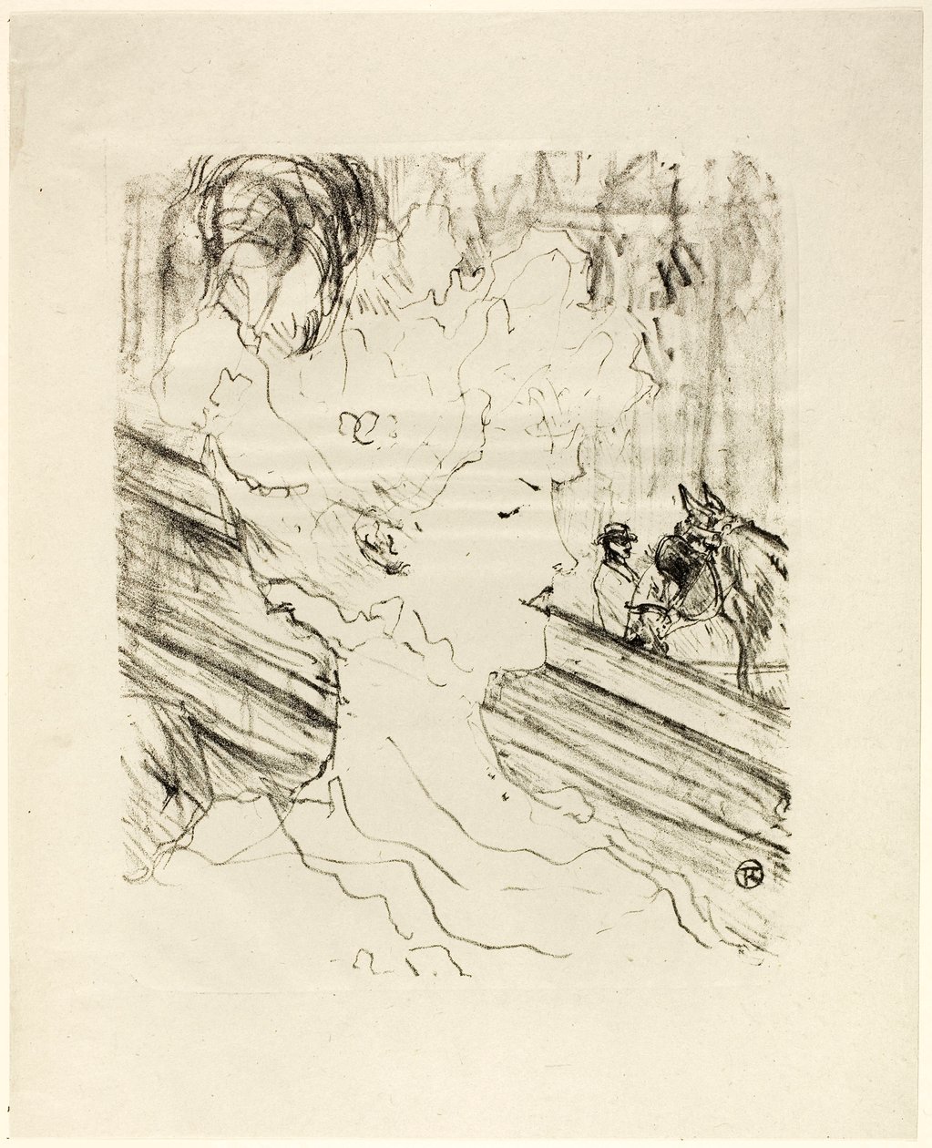 Emilienne d#39;Alençon, fra Thirteen Lithographs av Henri de Toulouse-Lautrec
