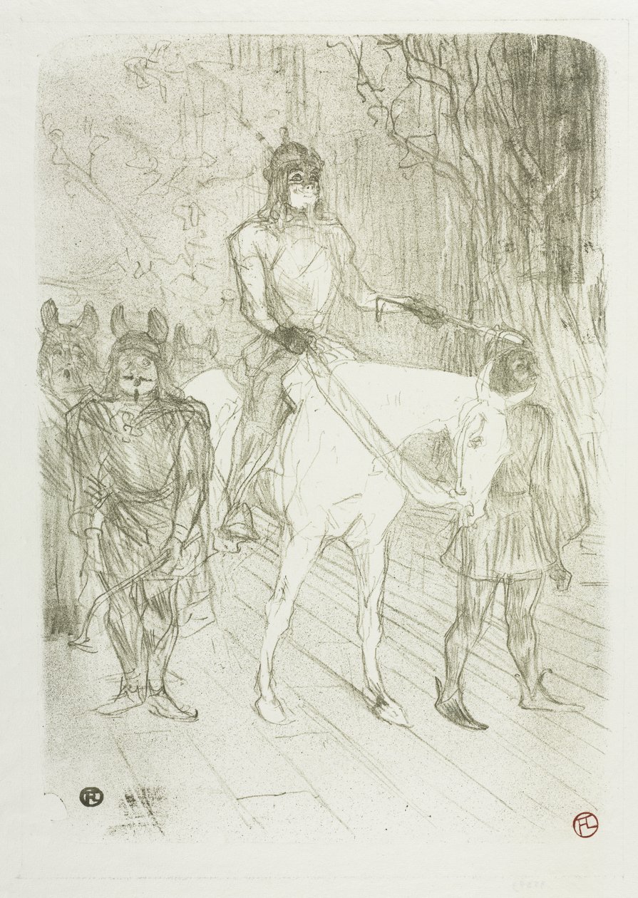 Inngang til Brasseur, i Chilpéric av Henri de Toulouse-Lautrec
