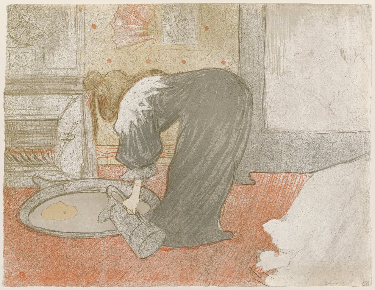 Kvinne i et badekar av Henri de Toulouse-Lautrec