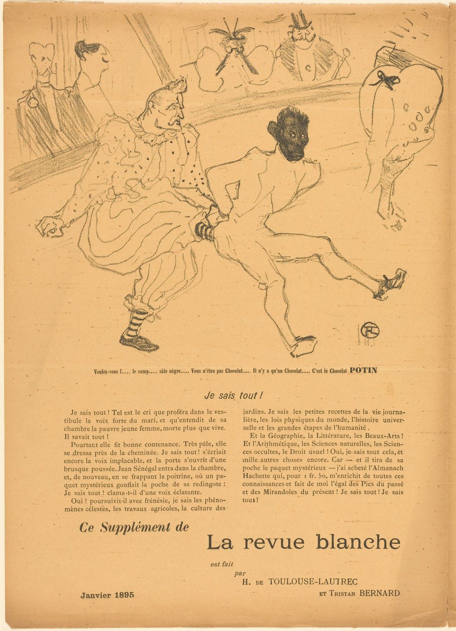 Footit und Chocolat (Footit et Chocolat) [linkes Recto] av Henri de Toulouse-Lautrec