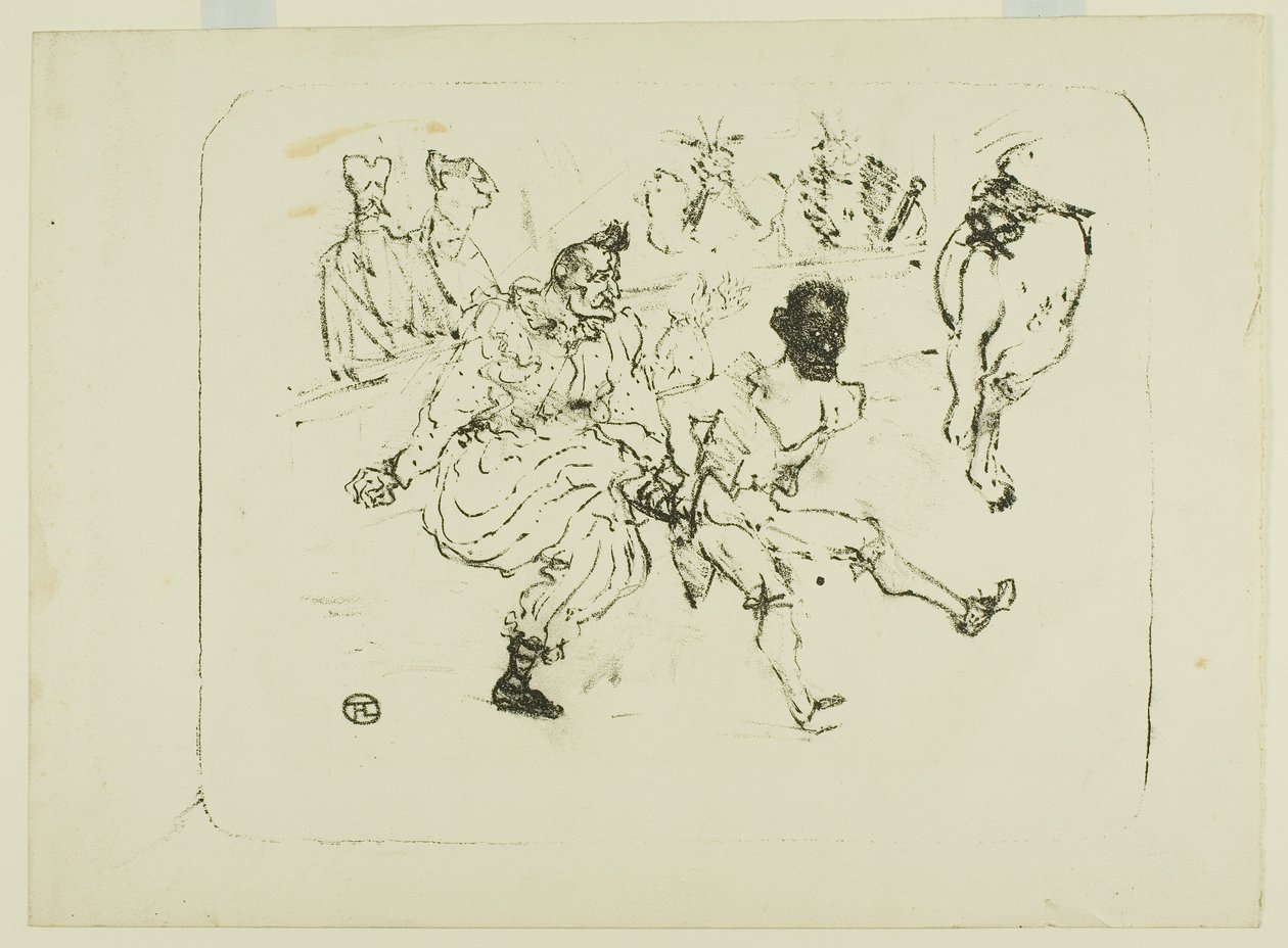 Footit og Chocolat av Henri de Toulouse-Lautrec